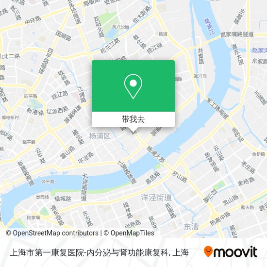 上海市第一康复医院-内分泌与肾功能康复科地图