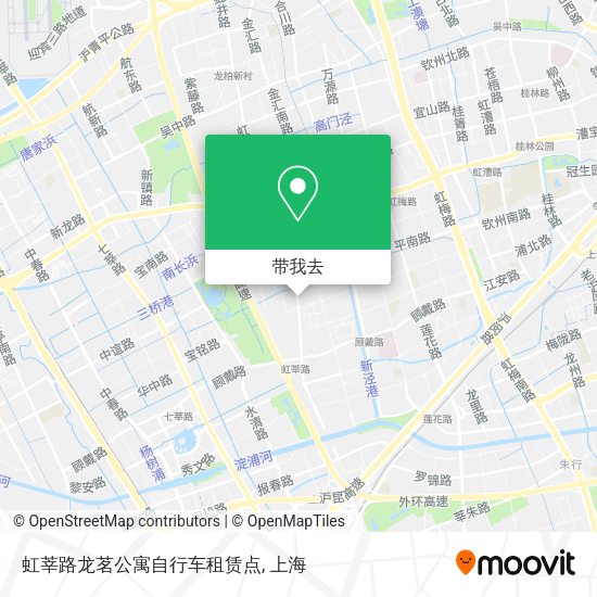 虹莘路龙茗公寓自行车租赁点地图