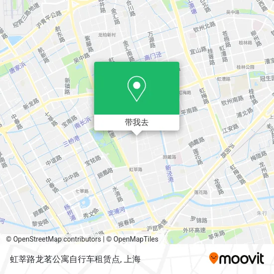 虹莘路龙茗公寓自行车租赁点地图