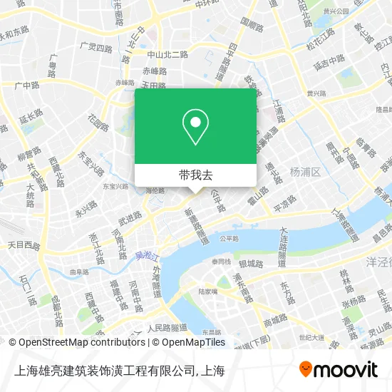 上海雄亮建筑装饰潢工程有限公司地图