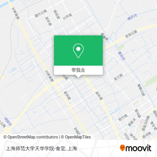 上海师范大学天华学院-食堂地图