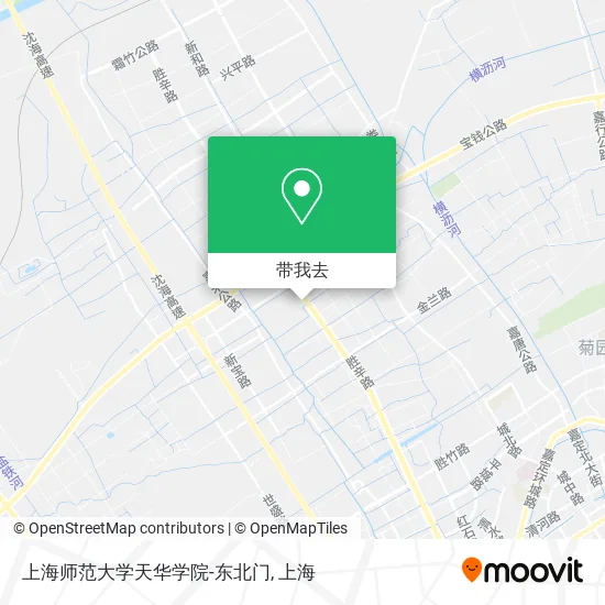 上海师范大学天华学院-东北门地图