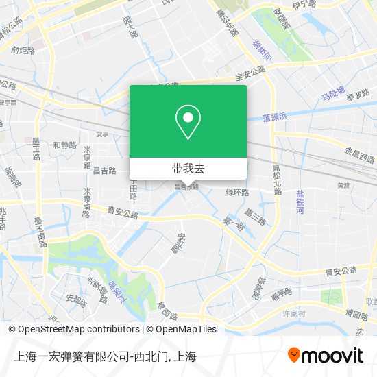 上海一宏弹簧有限公司-西北门地图