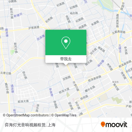 弈海灯光音响视频租赁地图