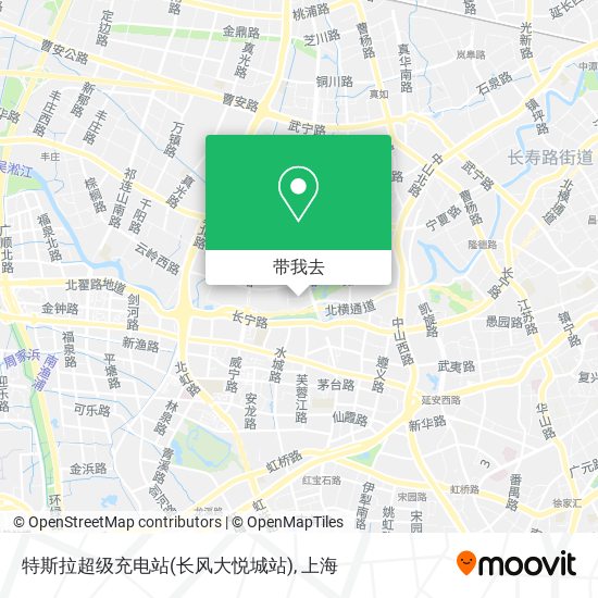 特斯拉超级充电站(长风大悦城站)地图