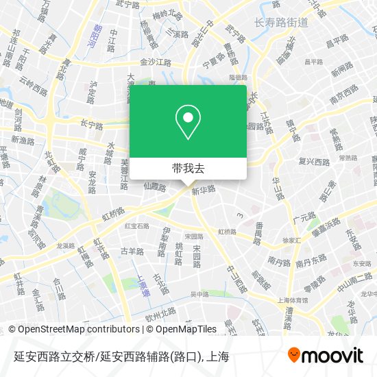 延安西路立交桥/延安西路辅路(路口)地图