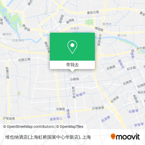 维也纳酒店(上海虹桥国展中心华新店)地图