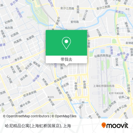 哈尼精品公寓(上海虹桥国展店)地图