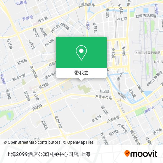 上海2099酒店公寓国展中心四店地图