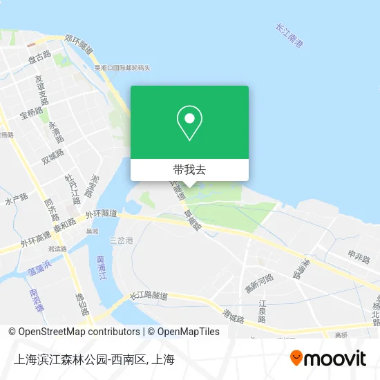 上海滨江森林公园-西南区地图
