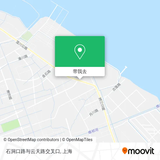 石洞口路与云天路交叉口地图