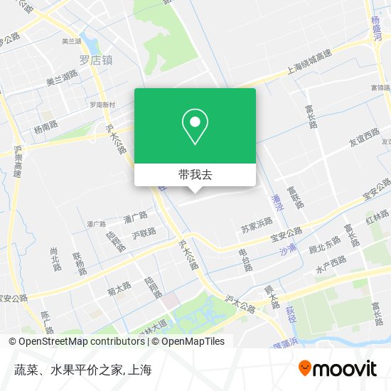 蔬菜、水果平价之家地图