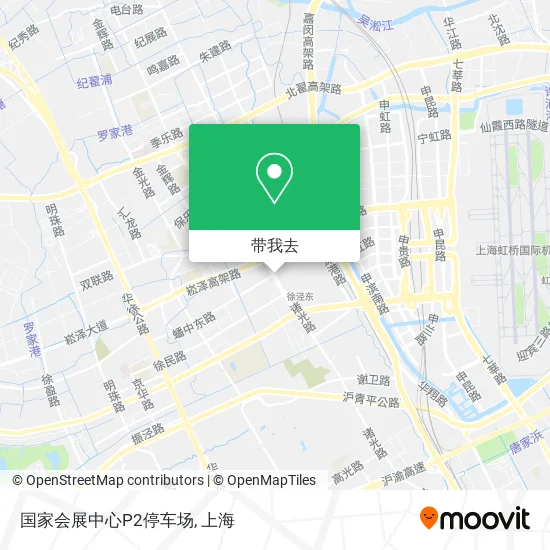 国家会展中心P2停车场地图