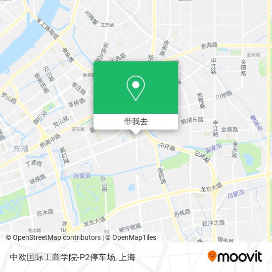 中欧国际工商学院-P2停车场地图