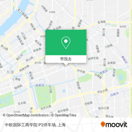 中欧国际工商学院-P2停车场地图