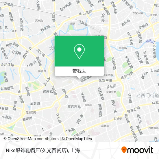 Nike服饰鞋帽店(久光百货店)地图