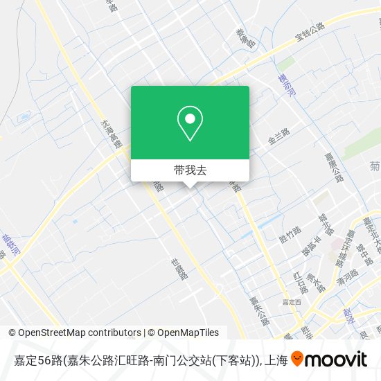 嘉定56路(嘉朱公路汇旺路-南门公交站(下客站))地图