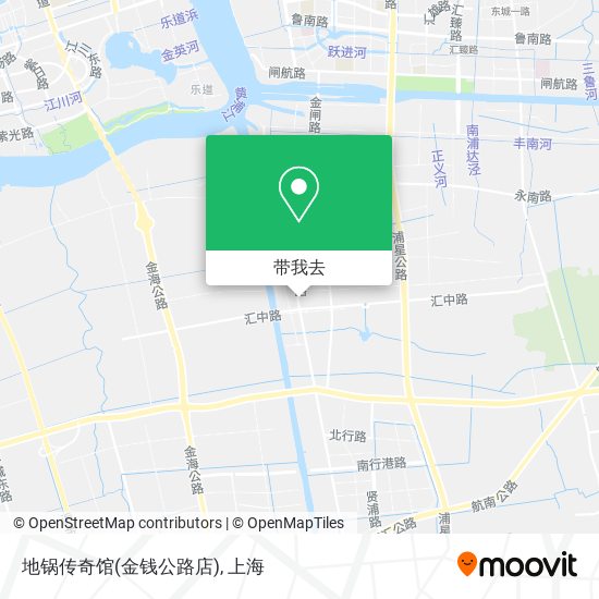 地锅传奇馆(金钱公路店)地图