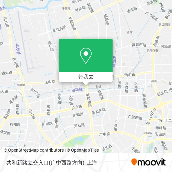 共和新路立交入口(广中西路方向)地图