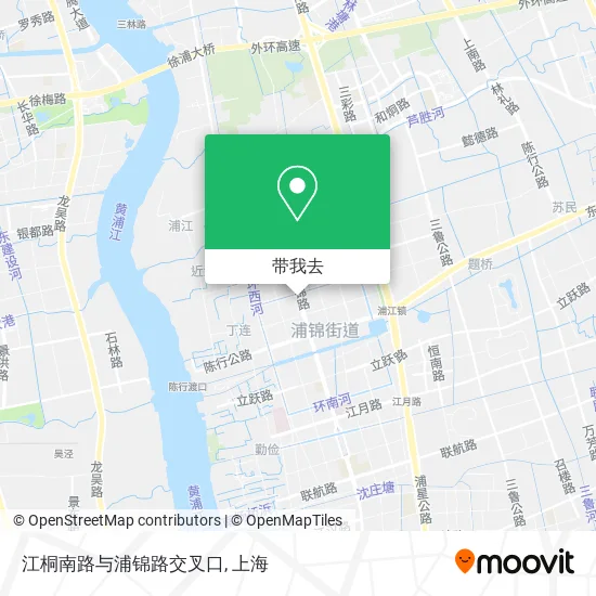 江桐南路与浦锦路交叉口地图