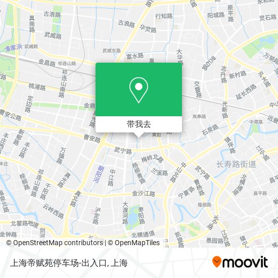 上海帝赋苑停车场-出入口地图
