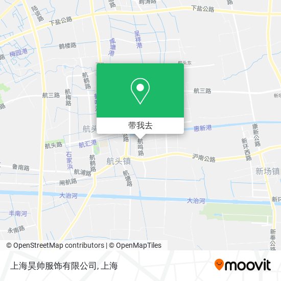 上海昊帅服饰有限公司地图