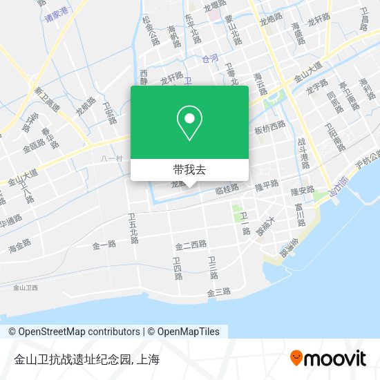 金山卫抗战遗址纪念园地图
