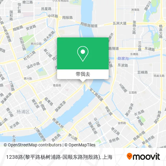 1238路(黎平路杨树浦路-国顺东路翔殷路)地图