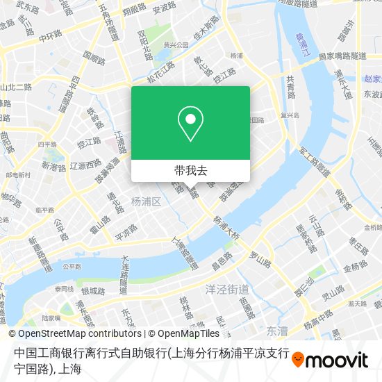 中国工商银行离行式自助银行(上海分行杨浦平凉支行宁国路)地图