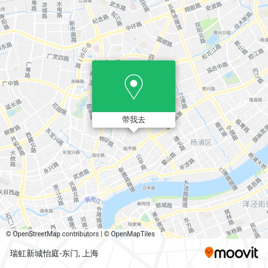 瑞虹新城怡庭-东门地图
