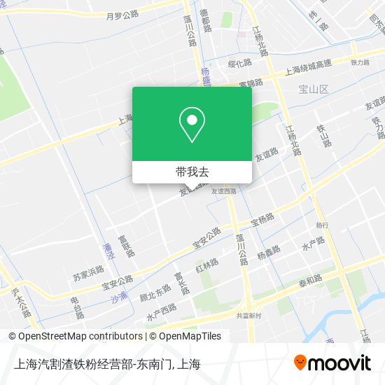 上海汽割渣铁粉经营部-东南门地图