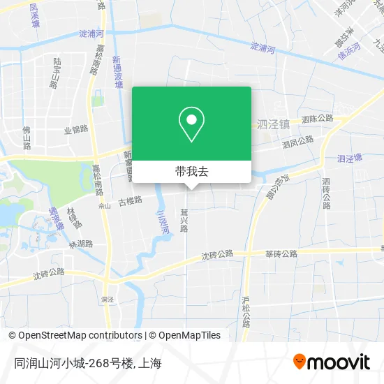 同润山河小城-268号楼地图
