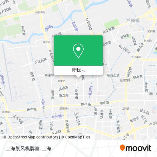 上海景风棋牌室地图
