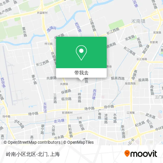 岭南小区北区-北门地图
