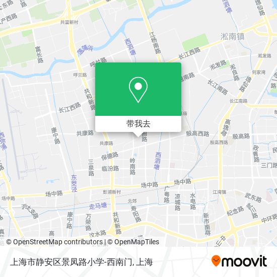 上海市静安区景凤路小学-西南门地图