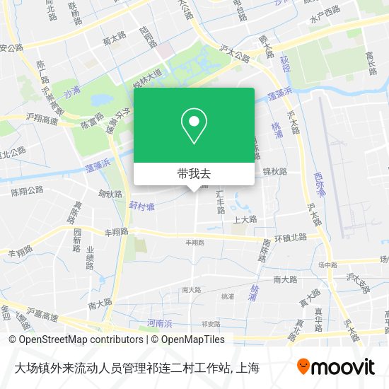 大场镇外来流动人员管理祁连二村工作站地图