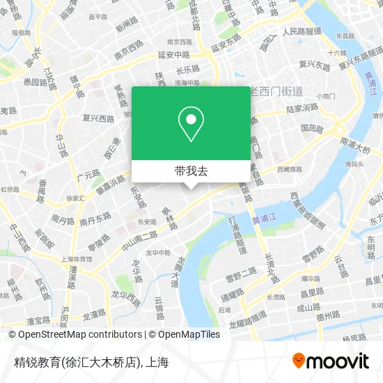 精锐教育(徐汇大木桥店)地图