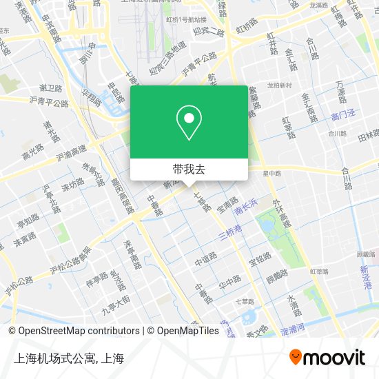 上海机场式公寓地图