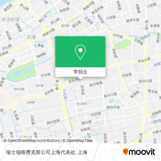 瑞士瑞格费克斯公司上海代表处地图
