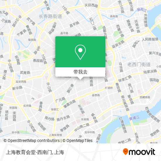 上海教育会堂-西南门地图
