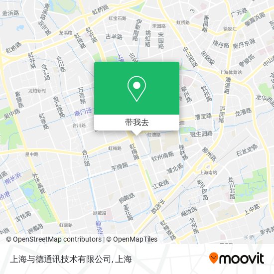 上海与德通讯技术有限公司地图