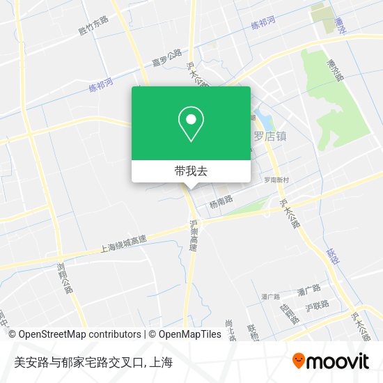 美安路与郁家宅路交叉口地图