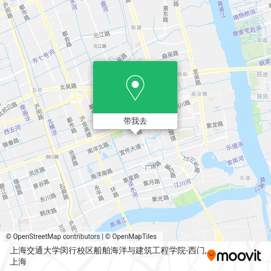 上海交通大学闵行校区船舶海洋与建筑工程学院-西门地图