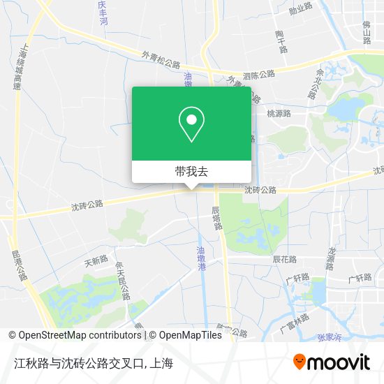 江秋路与沈砖公路交叉口地图