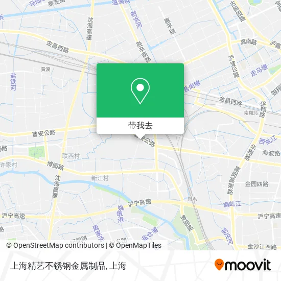 上海精艺不锈钢金属制品地图