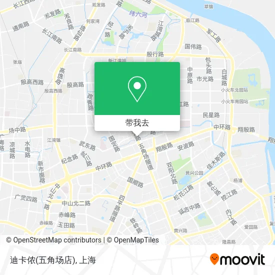 迪卡侬(五角场店)地图