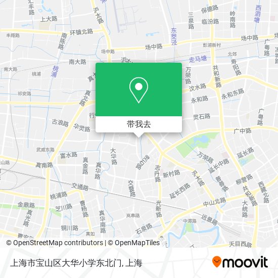 上海市宝山区大华小学东北门地图