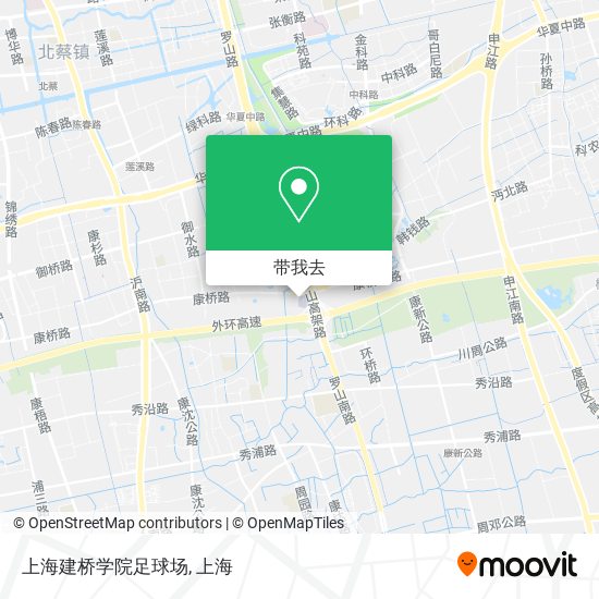 上海建桥学院足球场地图