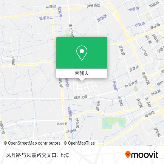 凤丹路与凤霞路交叉口地图