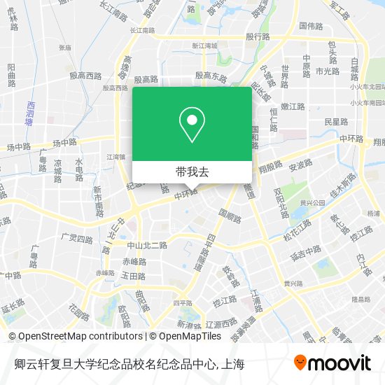 卿云轩复旦大学纪念品校名纪念品中心地图